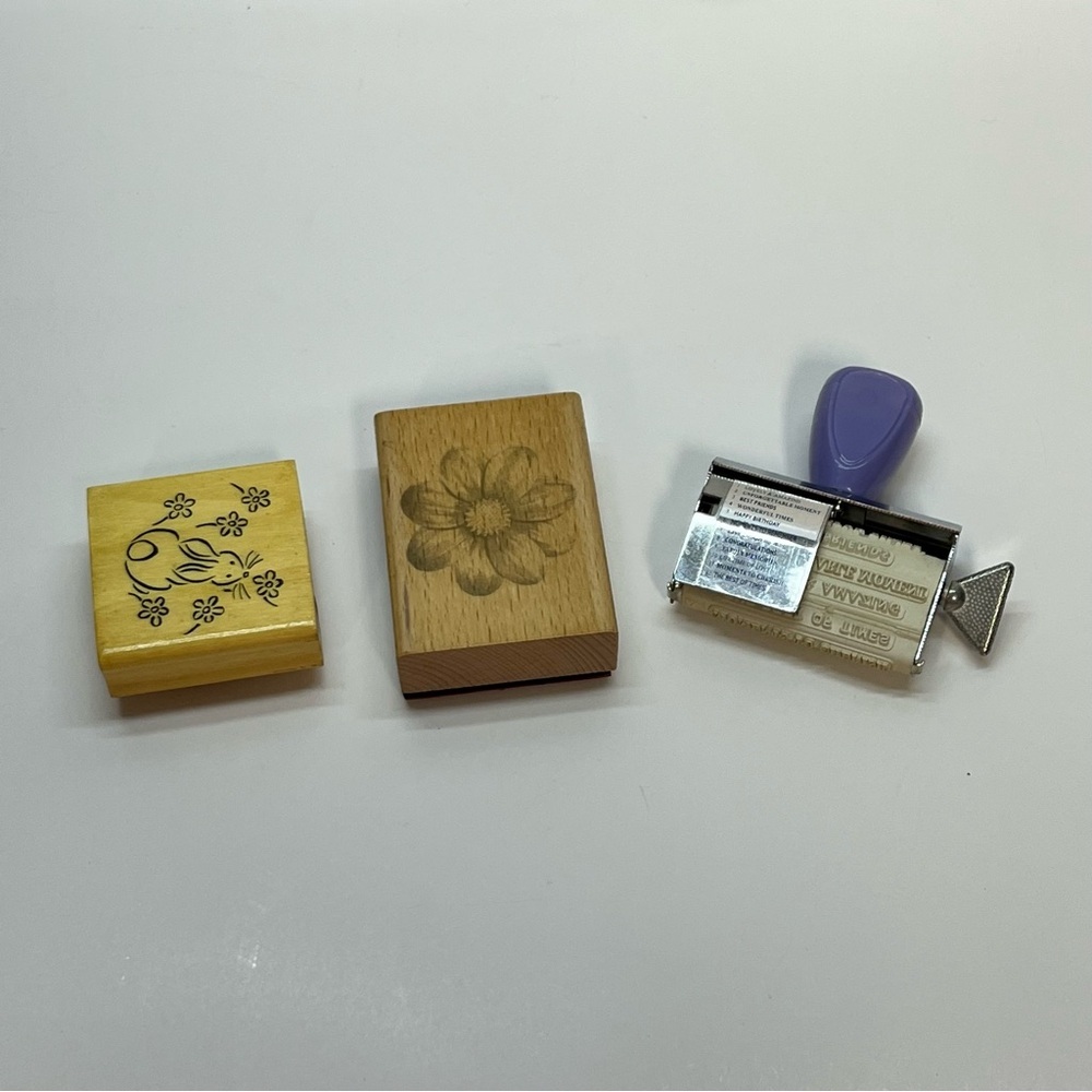 crafting stamps flowers bunny‎ spring holidays